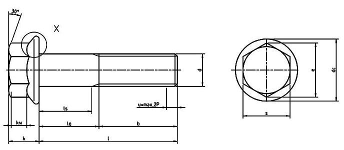 DIN 6921 Hexagon Flange Bone Metric