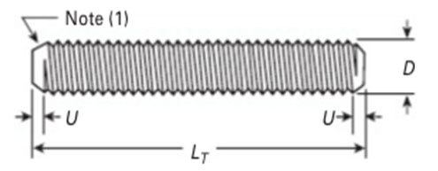 ASME B18.31.2 Continoues Thread Stud